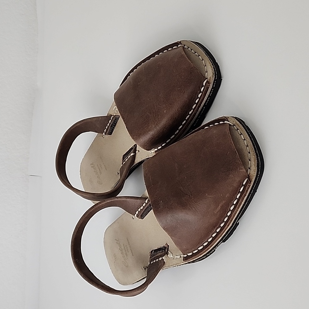 Castell Avarcas Leather Sandals Brown